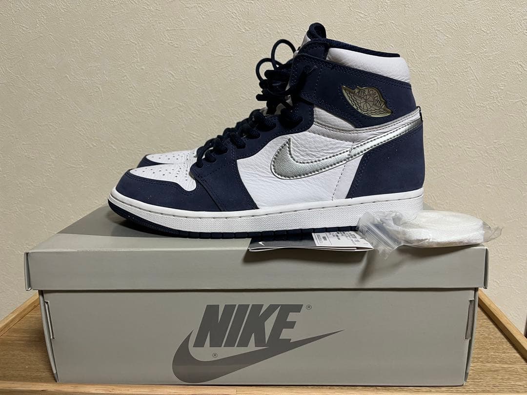 ナイキ エアジョーダン1レトロハイ CO.JP ミッドナイトネイビー 28