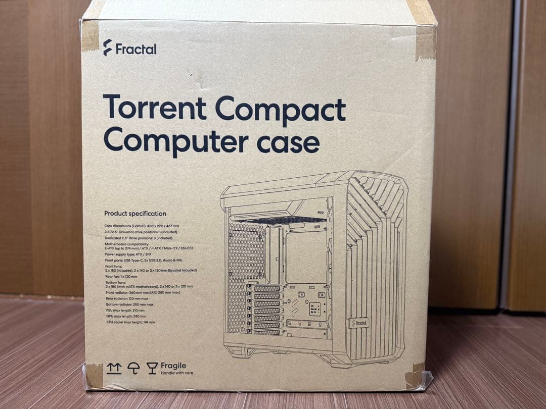 PCケース(自作PC用) Fractal Design Torrent Compact RGB Black