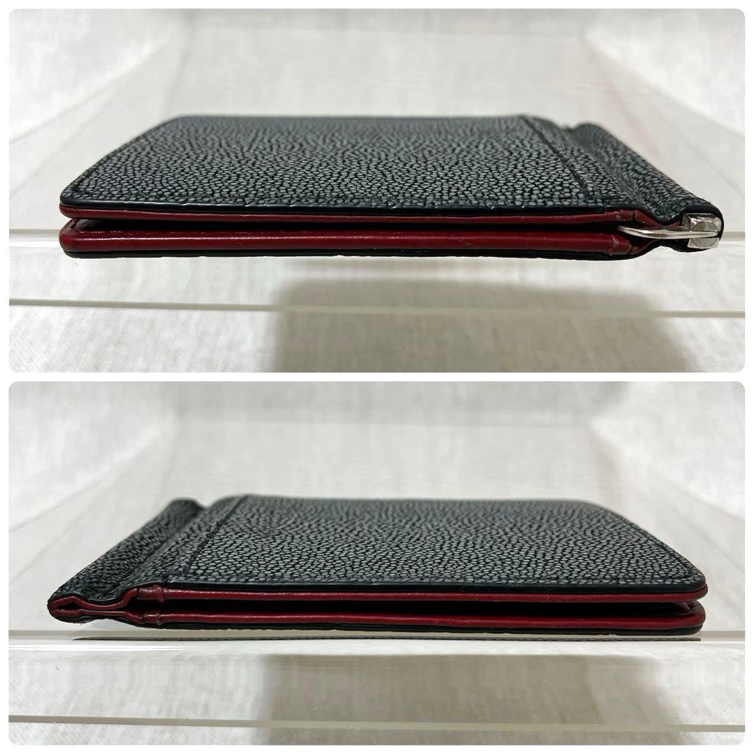 【人気完売色】バハリ マネークリップ ポリッシュ ガルーシャ エイ革 バイカラー