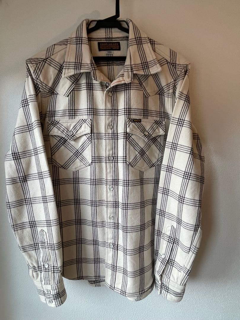 IRON HEART アイアンハート ホワイトメブラックインディゴ サイズL