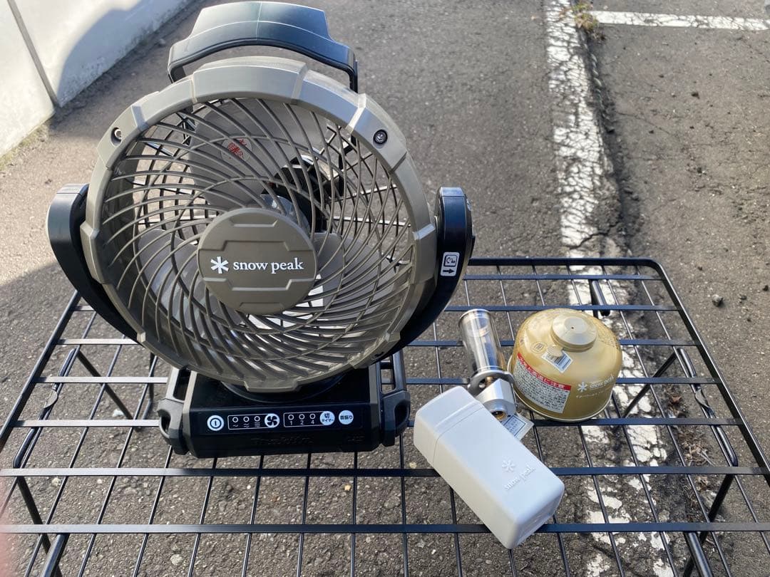  peak スノーピーク　扇風機　ノクターン　ガス付き
