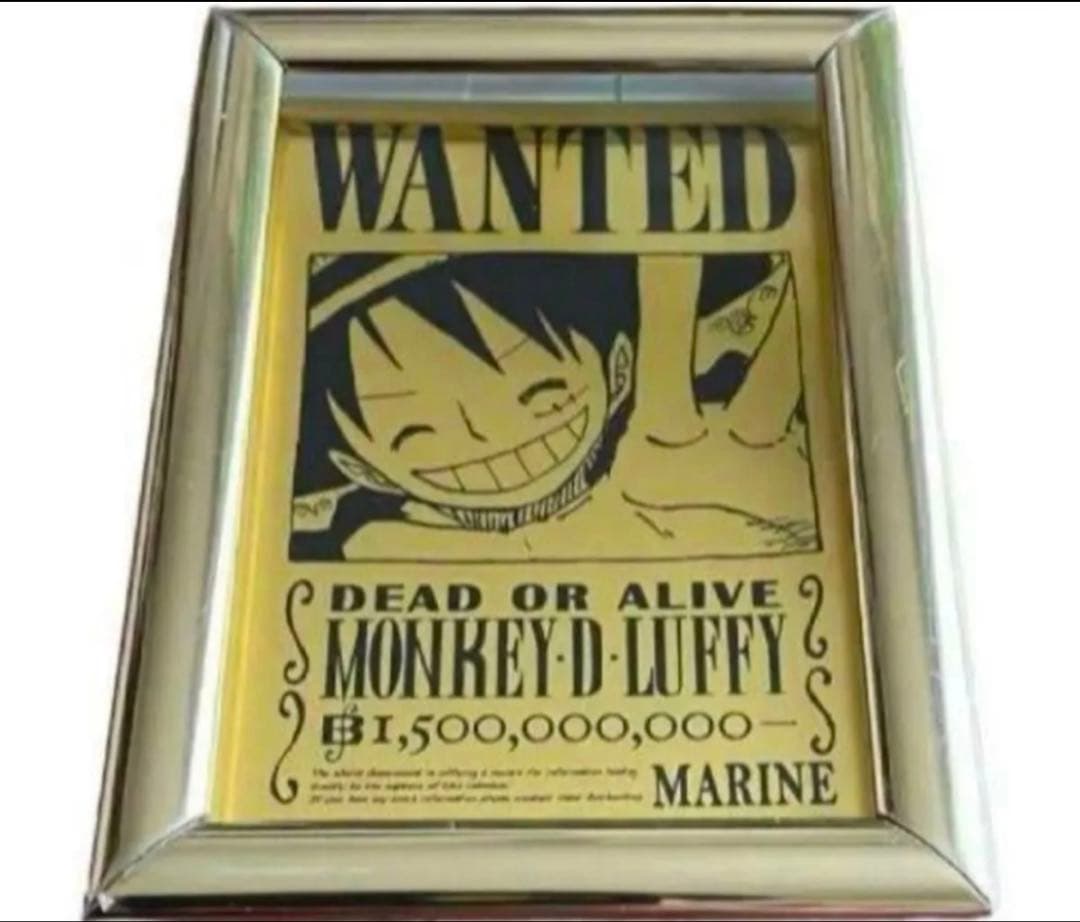 純金製ルフィ　ファインゴールドプレート　ワンピース