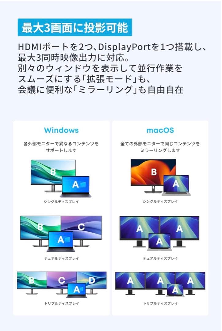 Anker Nano ドッキングステーション (13-in-1, 着脱式)