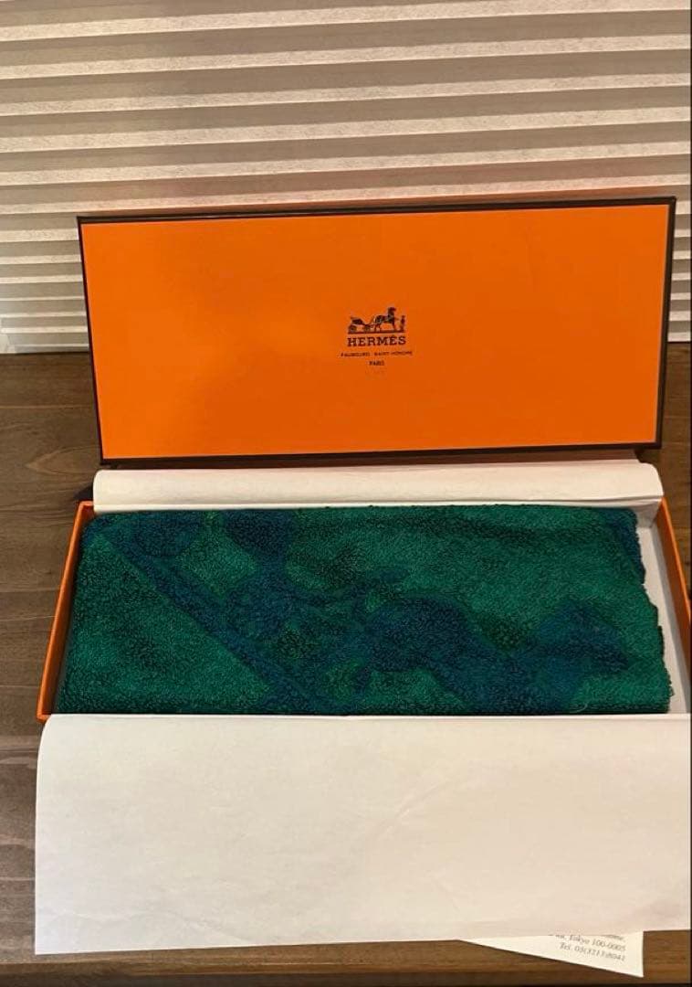 新品未使用HERMES CARRÉ エルメス カレタオル シルクコットン