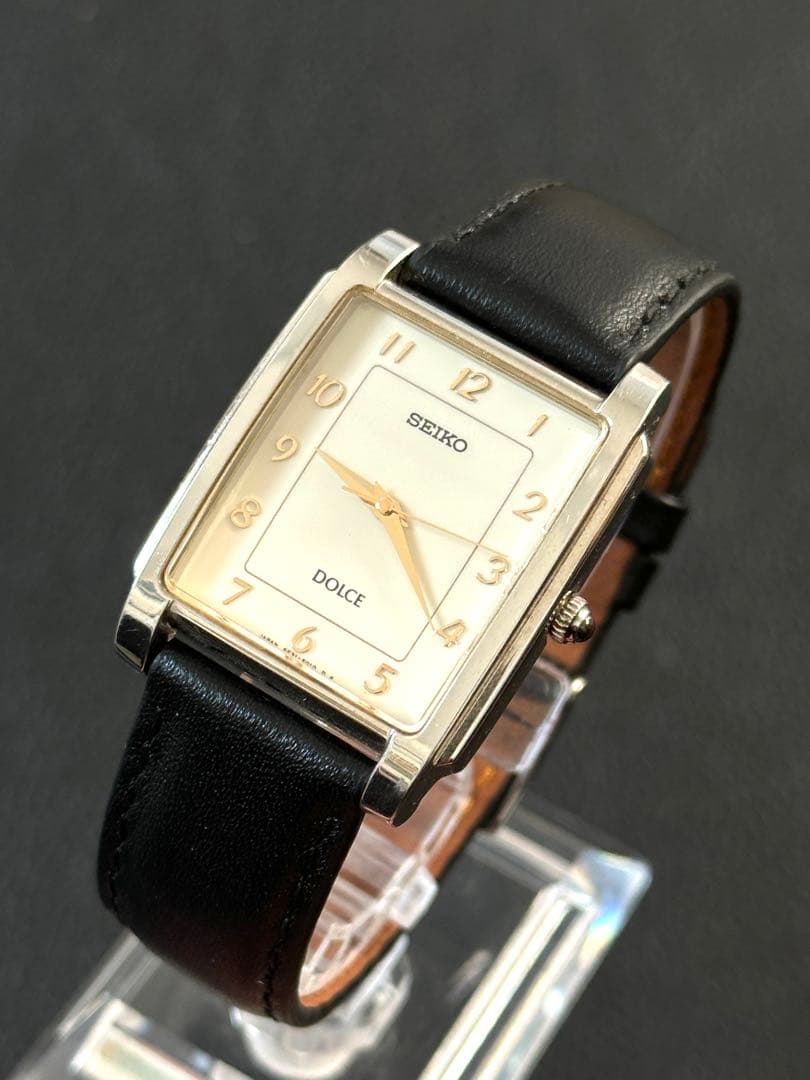 セイコー ドルチェ Seiko Dolce スクエアケース 時計 稼働品