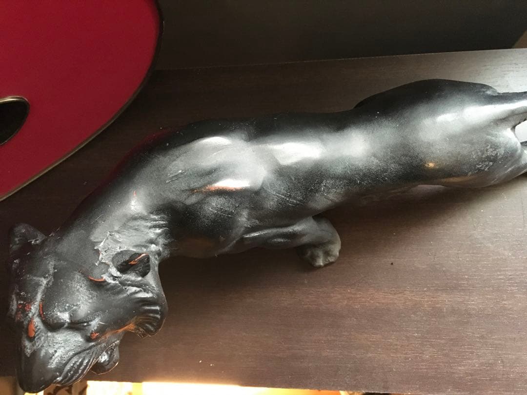 ブラックパンサー　アンティーク置物　USA ミッドセンチュリー