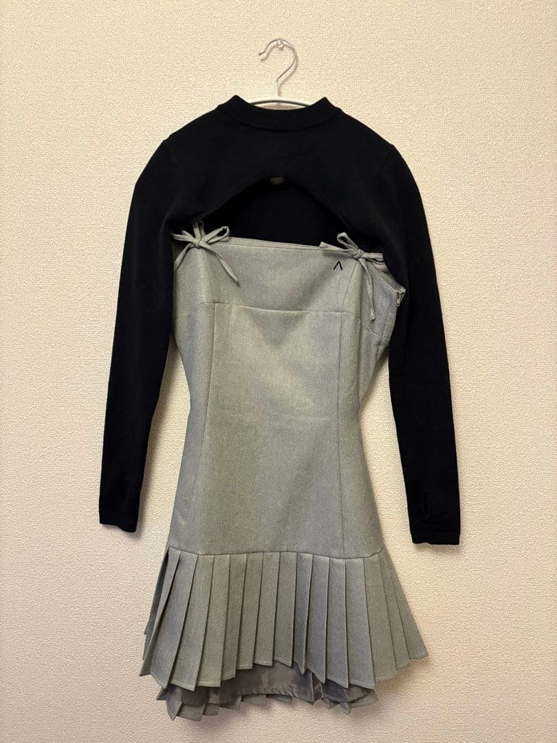 ワンピース Karen knit set mini dress andmary