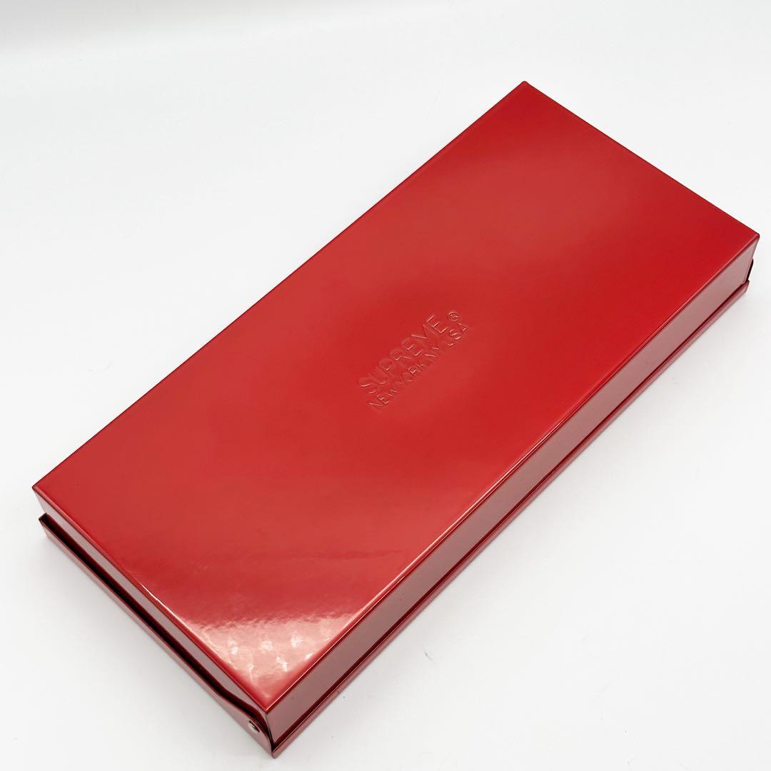 シュプリーム ロックボックス レッド 金庫 小物入れ メタルトレー