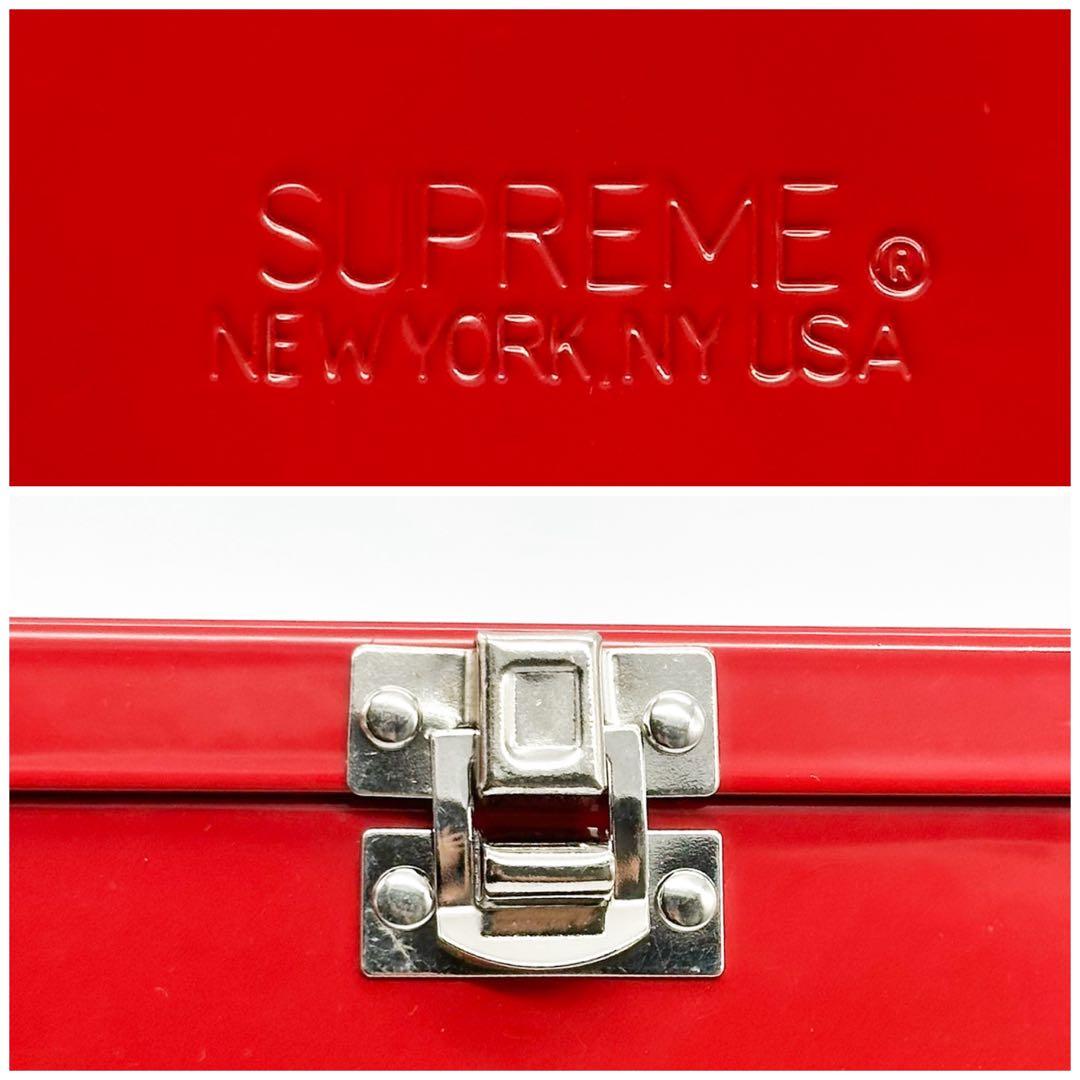 シュプリーム ロックボックス レッド 金庫 小物入れ メタルトレー