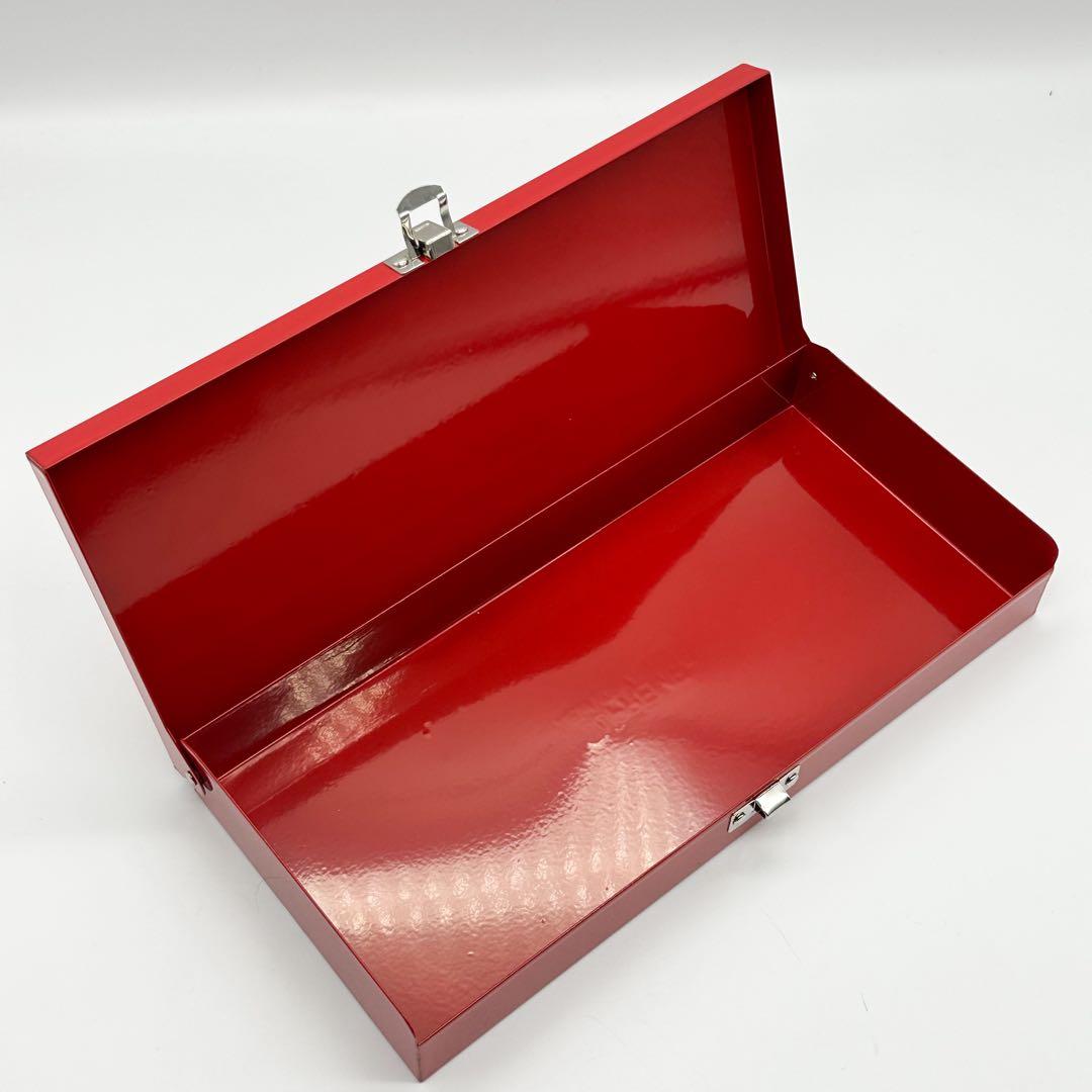 シュプリーム ロックボックス レッド 金庫 小物入れ メタルトレー