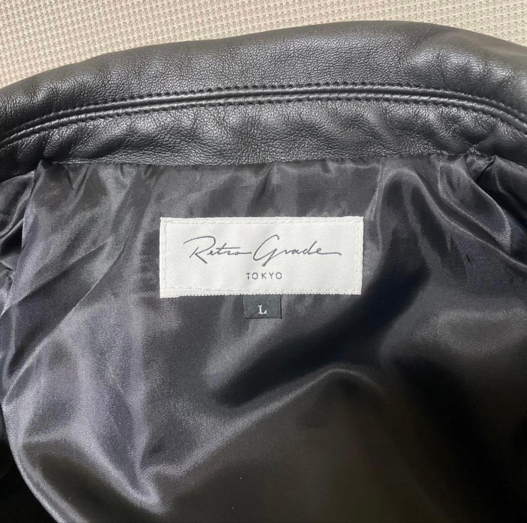 Retro Grade レトログレード 羊皮 トラッカージャケット 襟付き