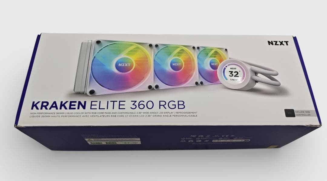 PC用ファン・クーラー NZXT Kraken Elite 360 RGB White