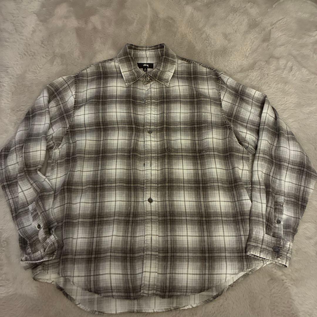 トップス stussy matthew plaid shirt 24ss