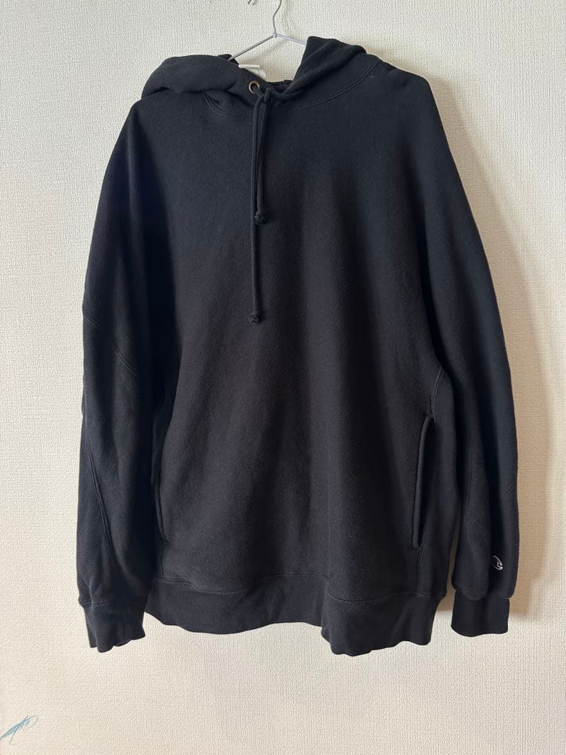 美品N.Hoolywood x ChampionコラボパーカーXL黒