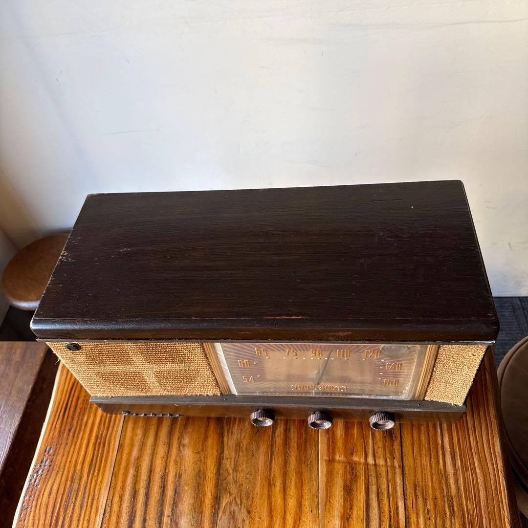 昭和レトロ　真空管ラジオ　　　 アンティーク　オブジェ