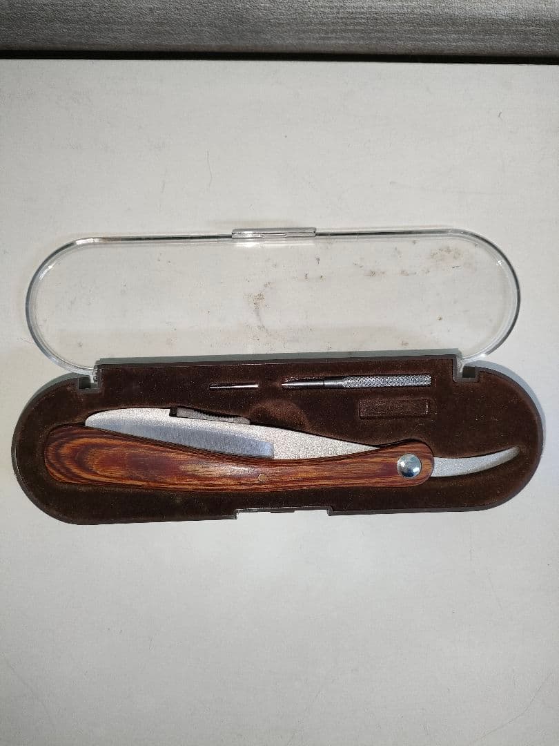 うみ吉 FEATHER レザー ホルダー フェザー 木柄 木製 理容 美容