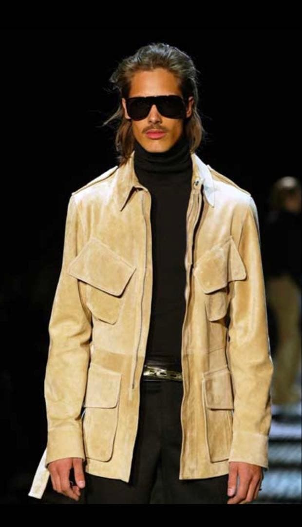 h*7様 グッチ　トムフォード期　レザー　ジャケット