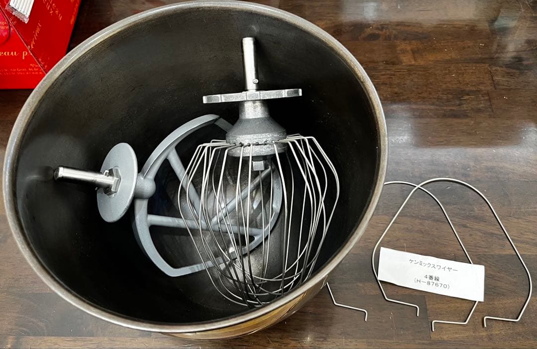 愛工舎製作所)ケンミックス用ボール、ホイッパー、ビーター、替えワイヤー2本