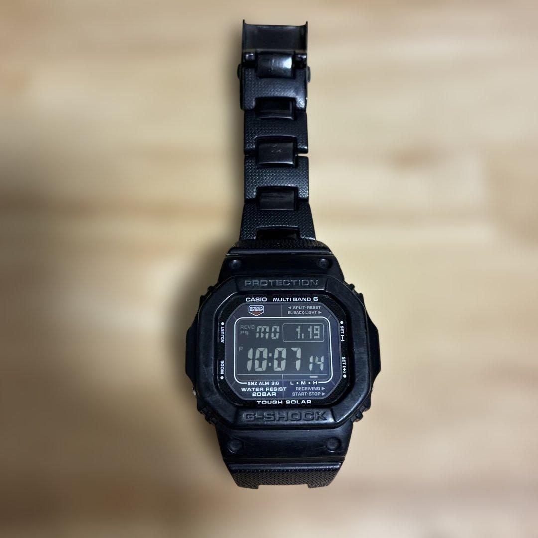 カシオ　G-SHOCK ブラック　タフソーラー　コンポジットバンド
