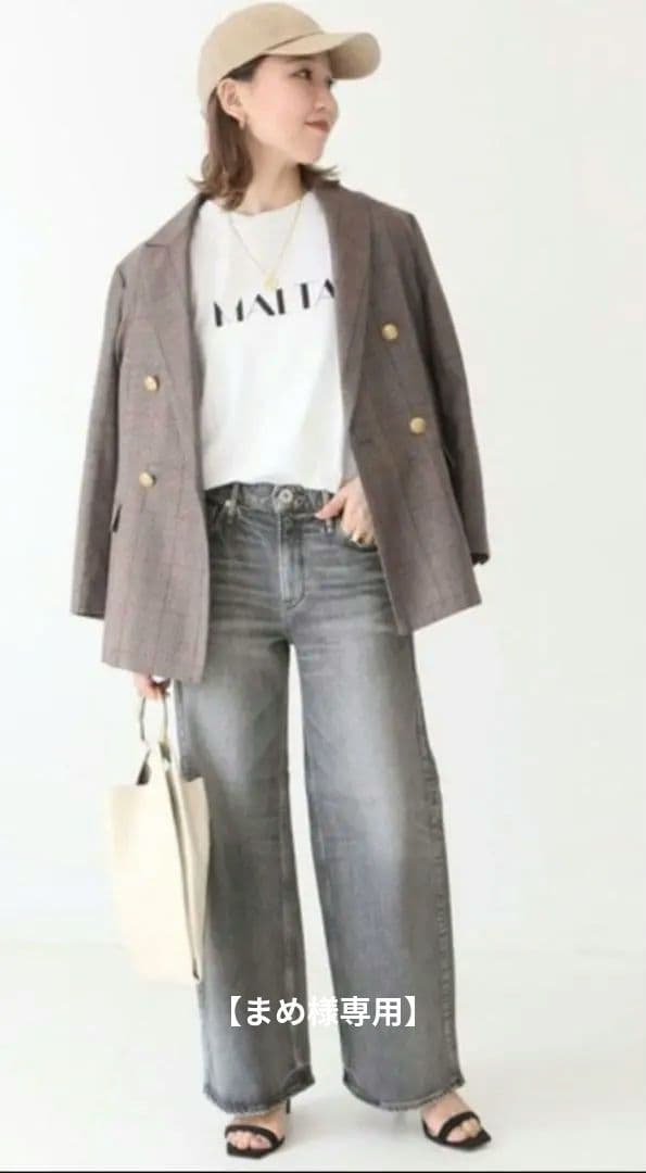 【まめ】upper hightsグレーデニム　THE ROBINS 　25