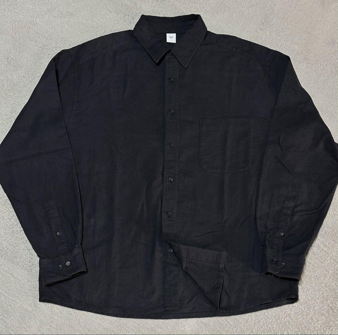 OVY Soft Flannel Wide Shirts ブラックXL 大藤勇矢