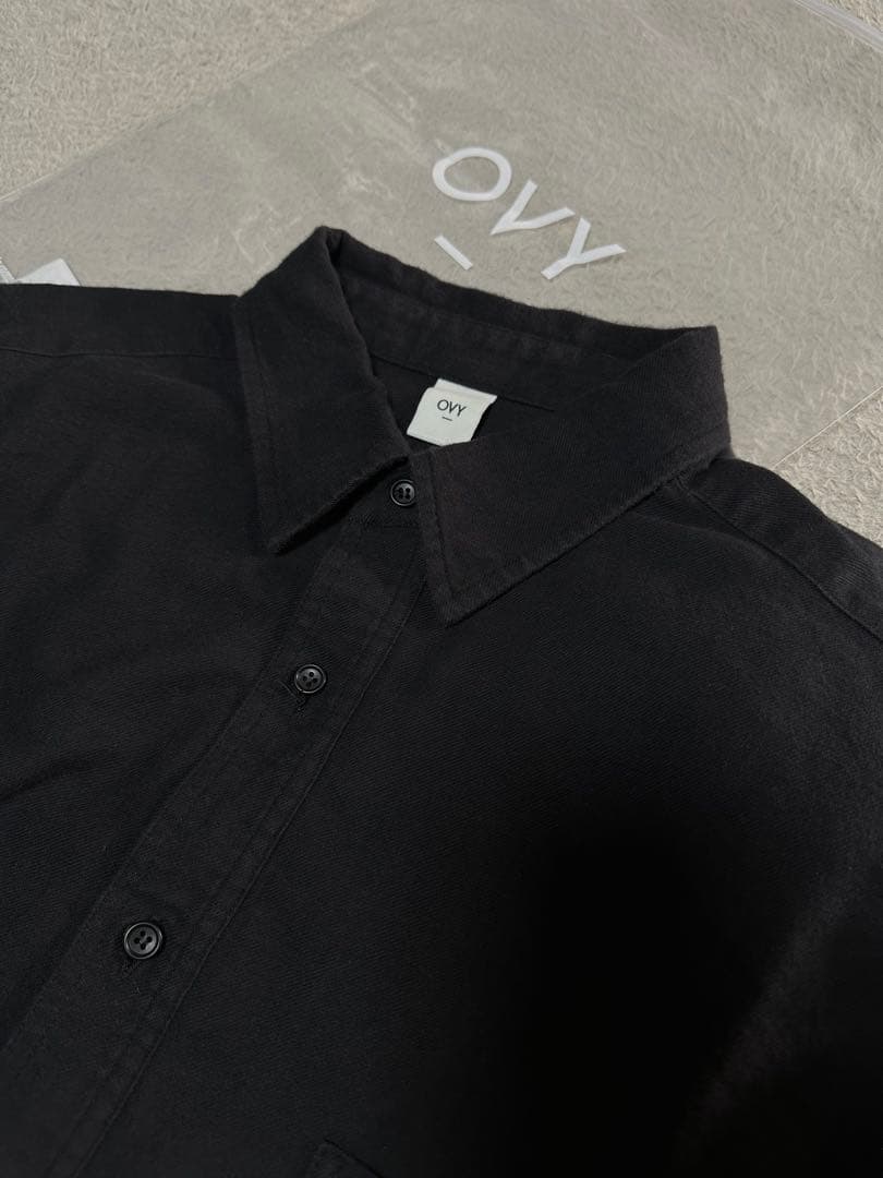 OVY Soft Flannel Wide Shirts ブラックXL 大藤勇矢