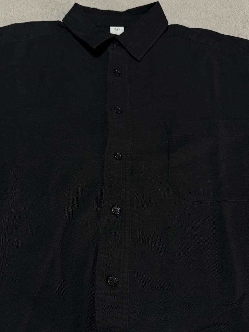 OVY Soft Flannel Wide Shirts ブラックXL 大藤勇矢