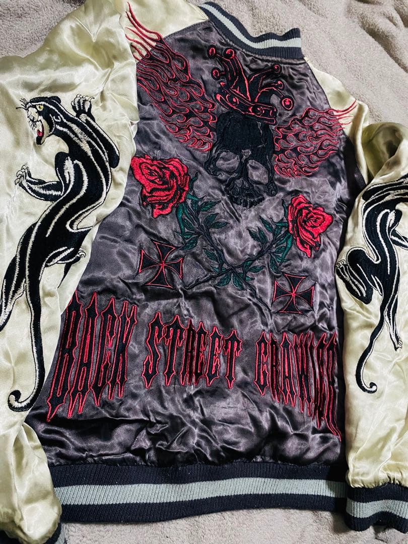 2面用 スカル Back Street Crawler 日本限定 スカジャン