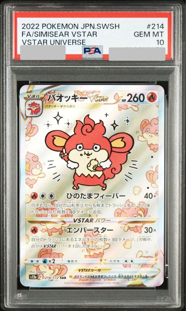 PSA10 バオッキーVSTAR SAR