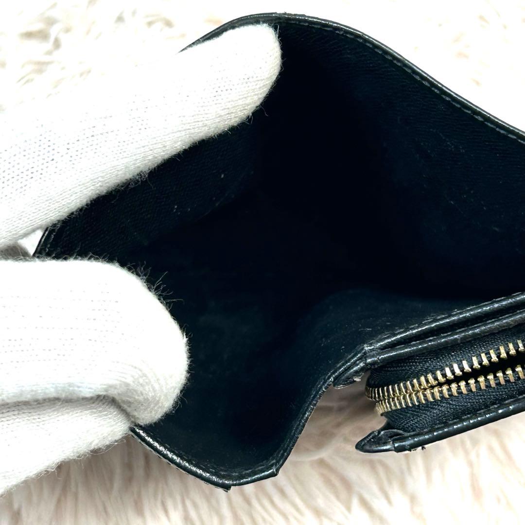 ルイヴィトン　エピ　ポルトモネビエ・トレゾール　ノワール　ブラック