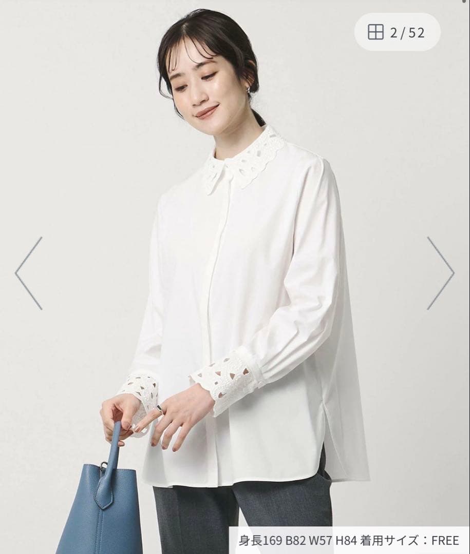 ユナイテッドアローズ　エンブロイダリーシャツ