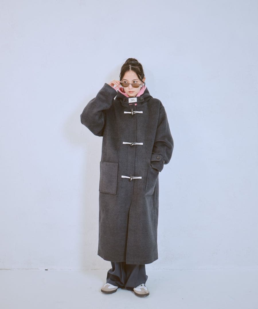 COMMON GULL PRODUCTS フード付きダッフルコート（グレー）