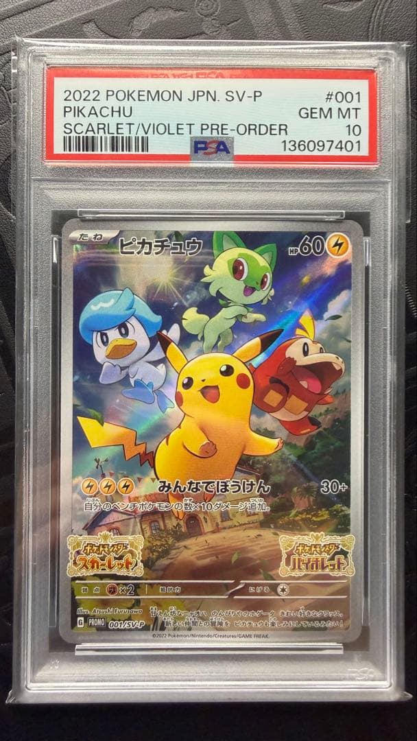 ピカチュウ　みんなでぼうけん　プロモ　PSA10