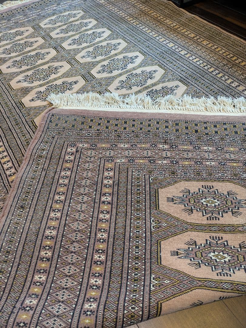 ヴィンテージラグ　トライバルラグ　パキスタン手織絨毯　203.5×119cm