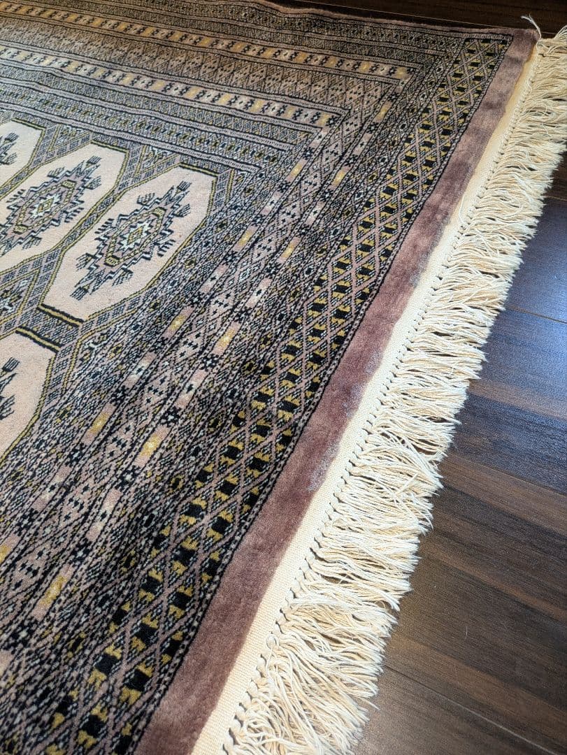 ヴィンテージラグ　トライバルラグ　パキスタン手織絨毯　203.5×119cm