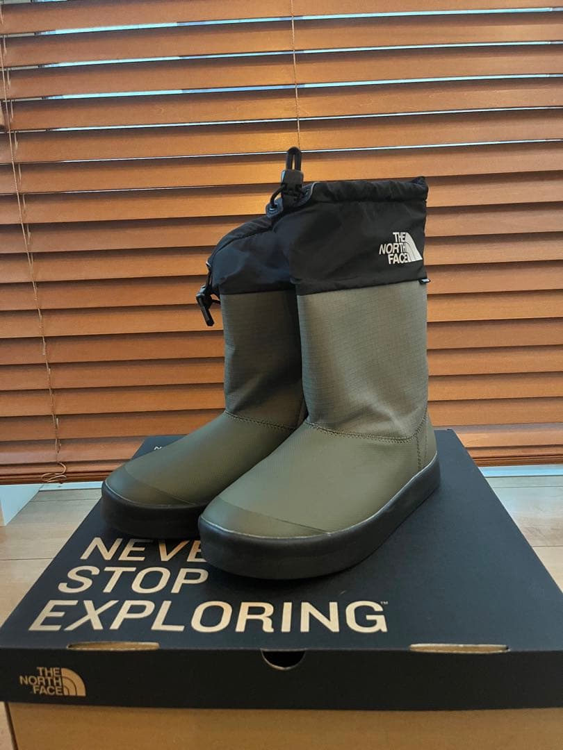 【美品】THE NORTH FACE 防水長靴 オリーブグリーン24㎝