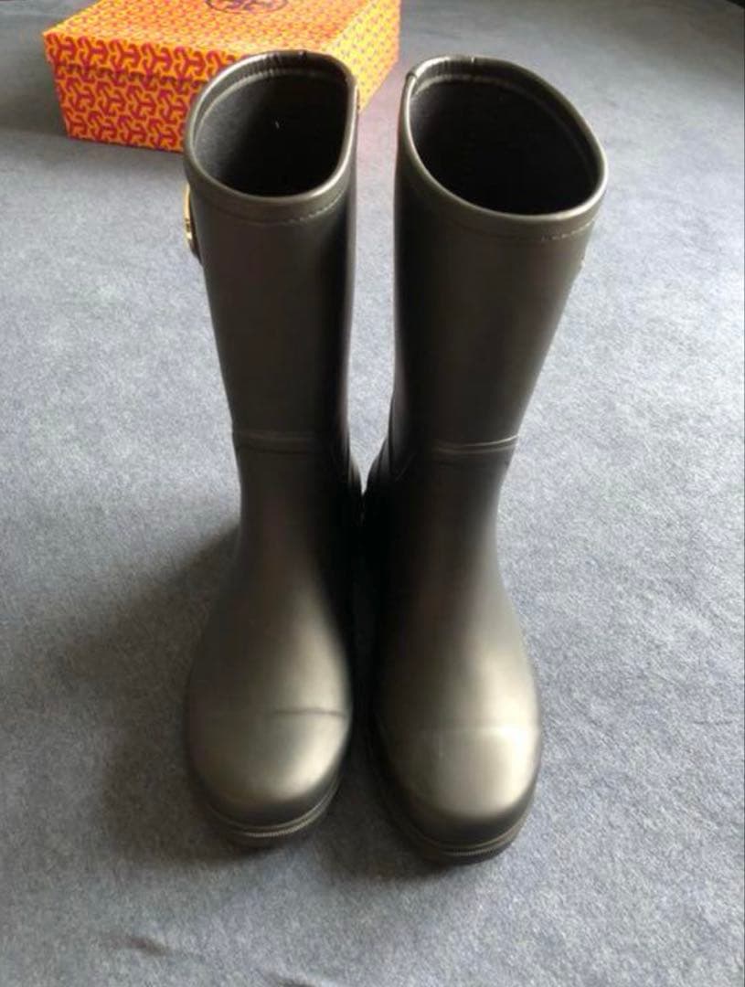 Tory Burch ブラック ラバー長靴❤️梅雨に向けての電車通勤用