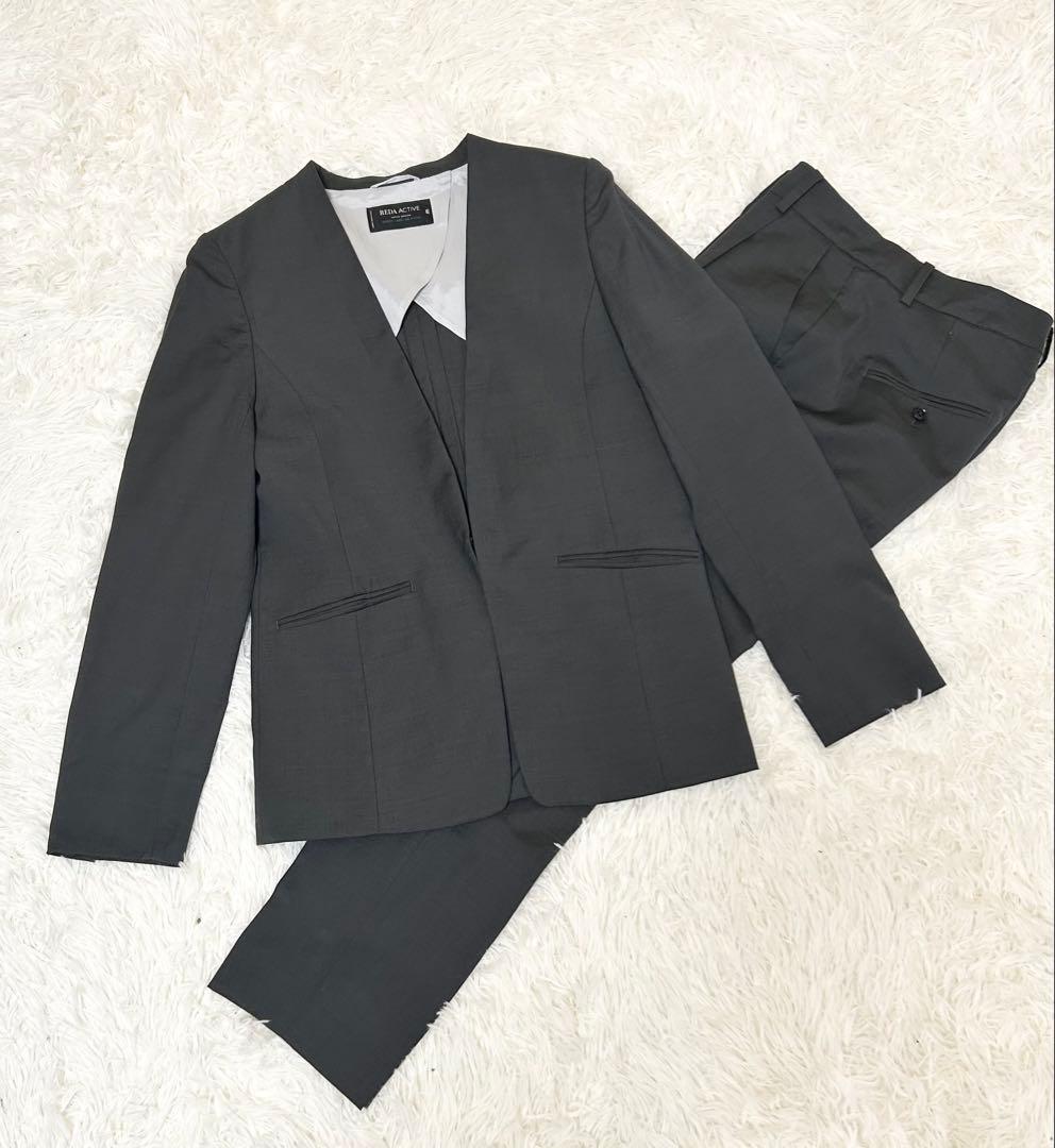 green label relaxing セットアップパンツスーツL グレー