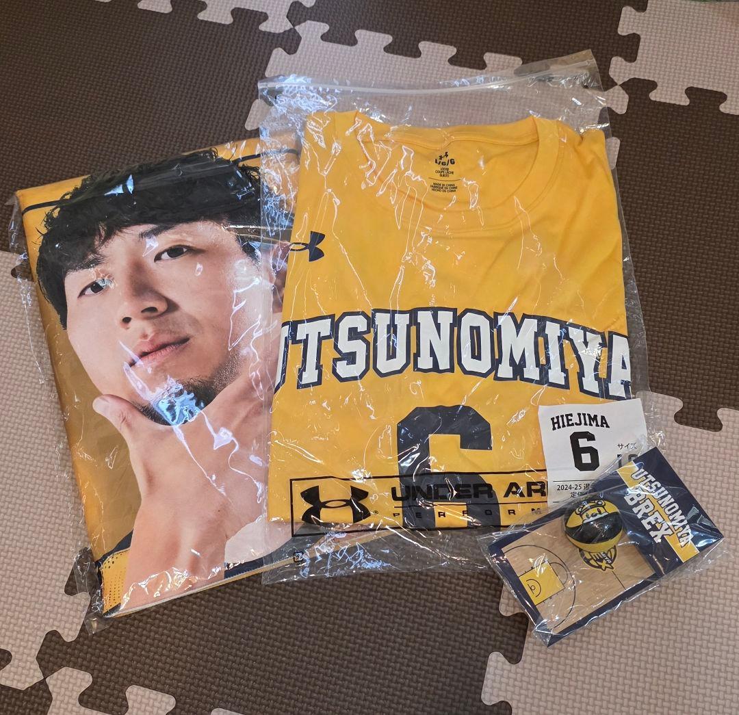 宇都宮ブレックス 比江島慎 #6 ナンバーTシャツ フェイスタオル キーホルダー