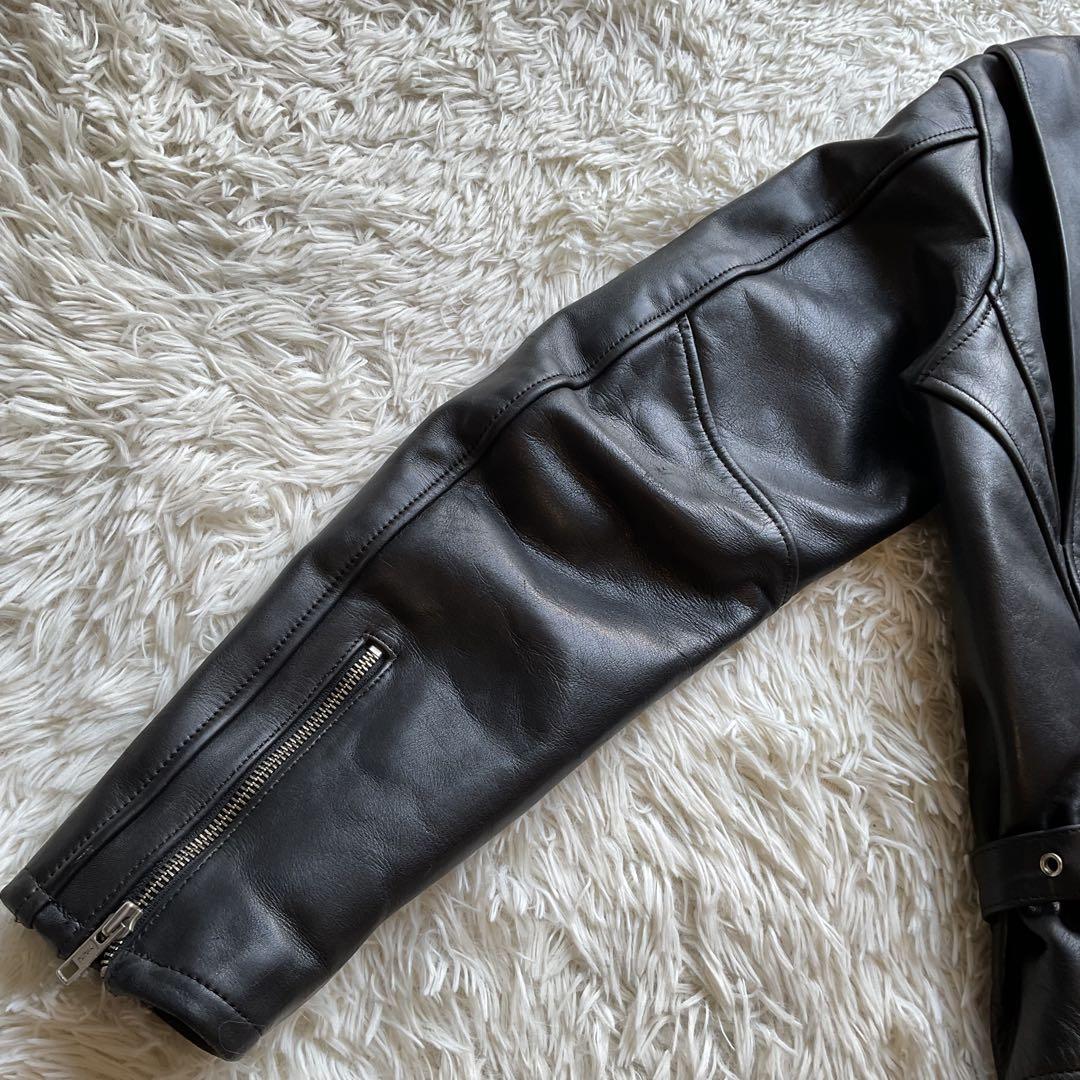 人気✨ハーレーダビッドソン　カウレザージャケット　シングルライダース　XXL 黒