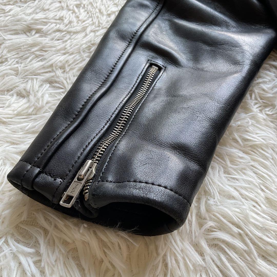 人気✨ハーレーダビッドソン　カウレザージャケット　シングルライダース　XXL 黒