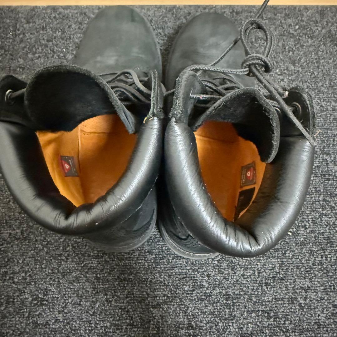 美品! Timberland 黒 ヌバック 6インチブーツ 25cm