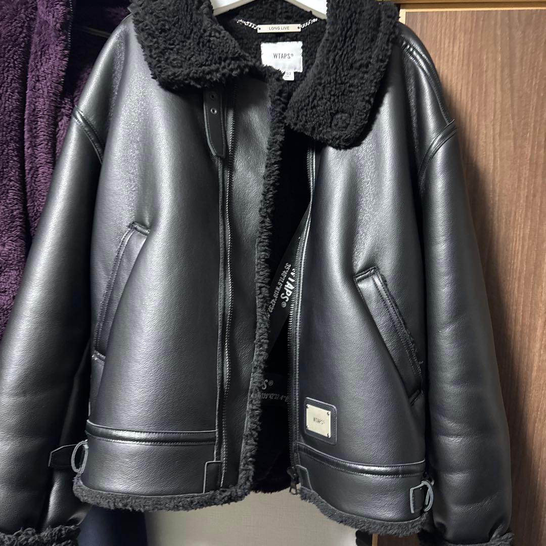 WTAPS ダブルタップスレザーボアジャケット