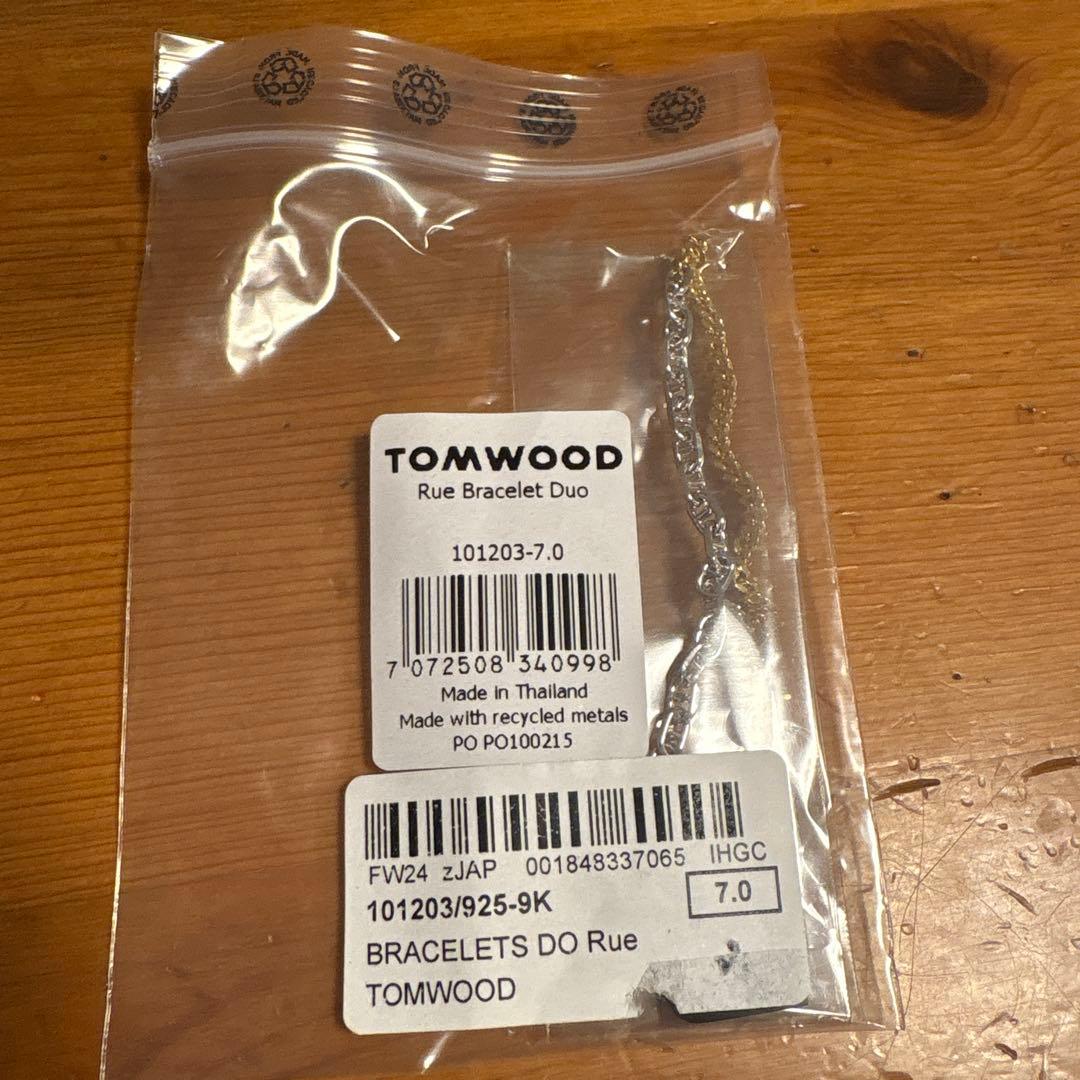 アクセサリー TOMWOOD / RUE BRACELET DUO size7.0inch