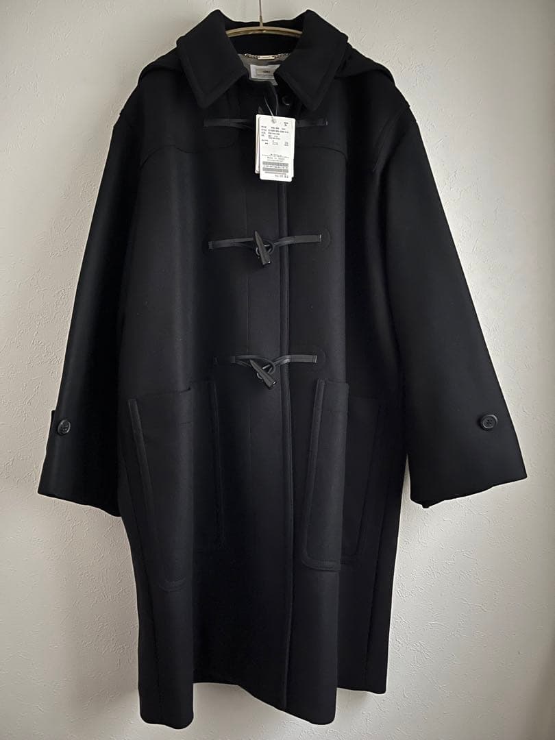 IENA イエナ コクーンショートダッフルコート 38 ブラック 黒