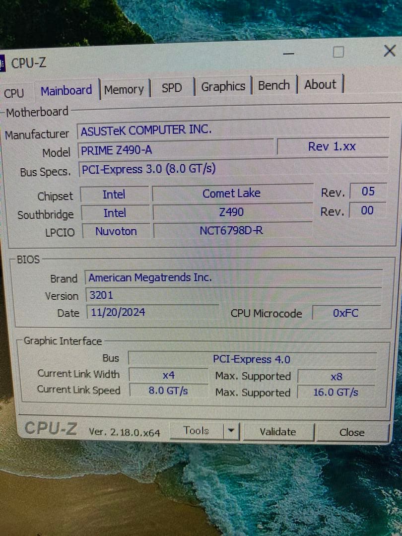 マザーボード Z490A Corei5 10600K