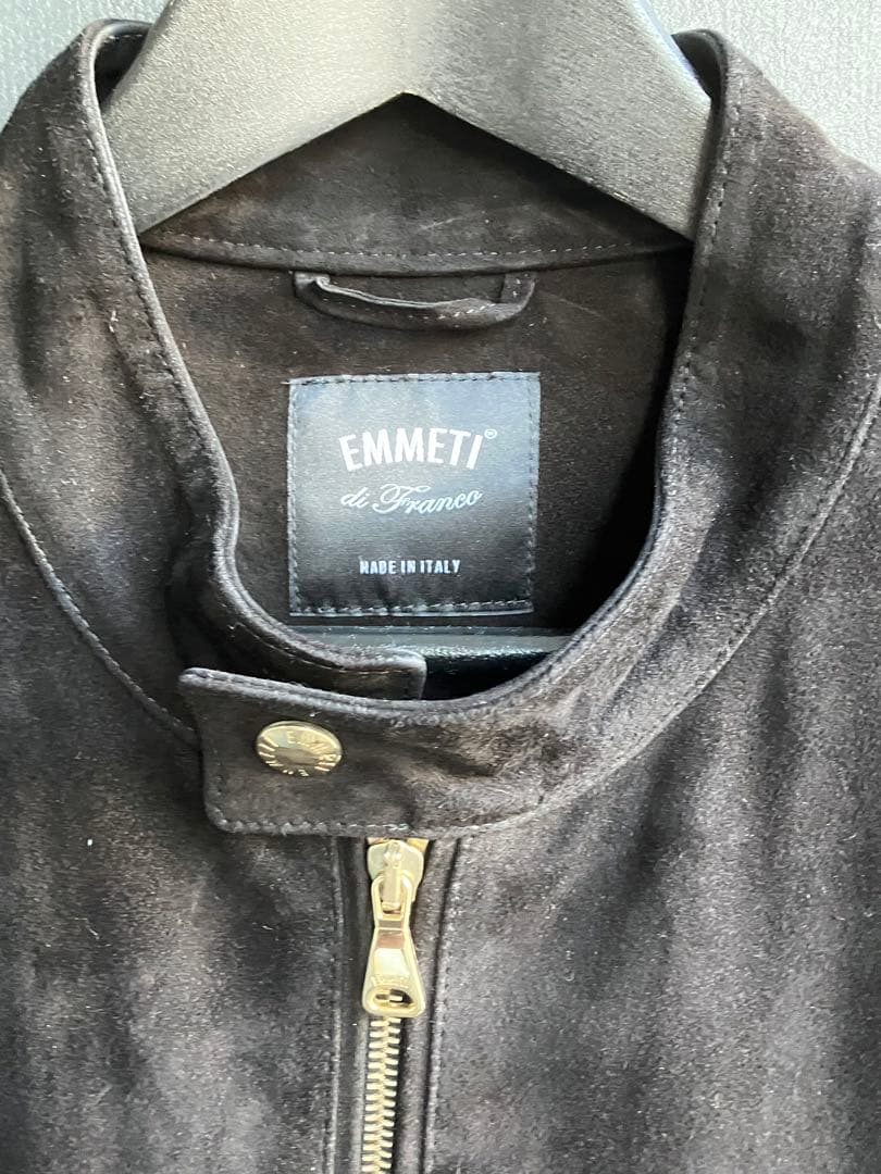 週末セールEMMETT ゴートスエード シングルライダースジャケット