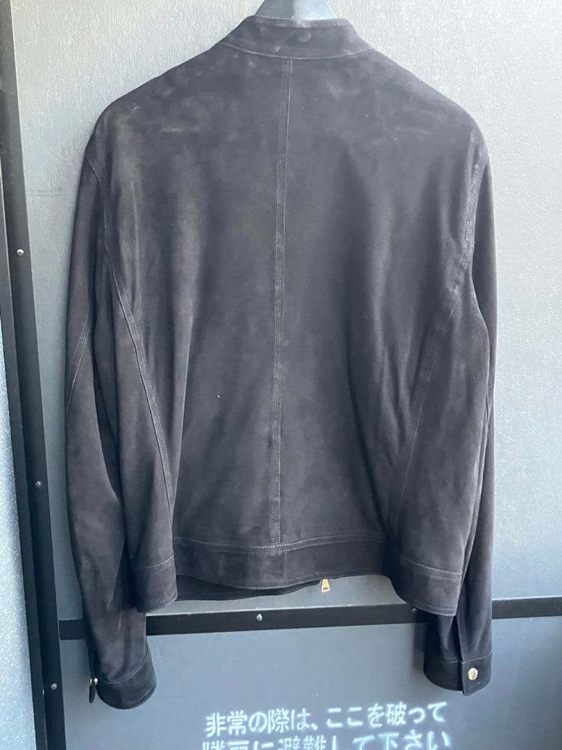 週末セールEMMETT ゴートスエード シングルライダースジャケット