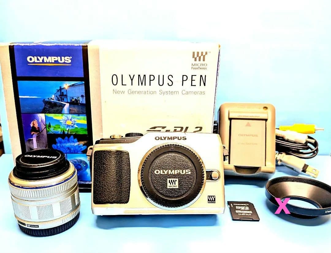 【完動美品】OLYMPUS PEN E-PL2 ミラーレス一眼 標準レンズセット