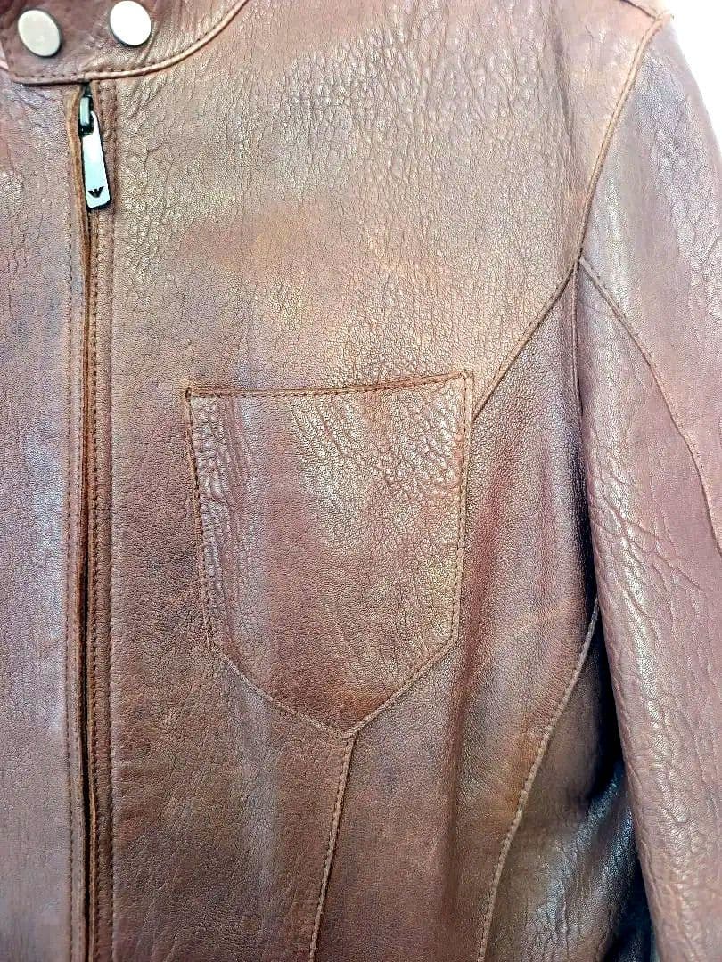 ピンクの猫　エンポリオアルマーニ EMPORIO ARMANI ライダース